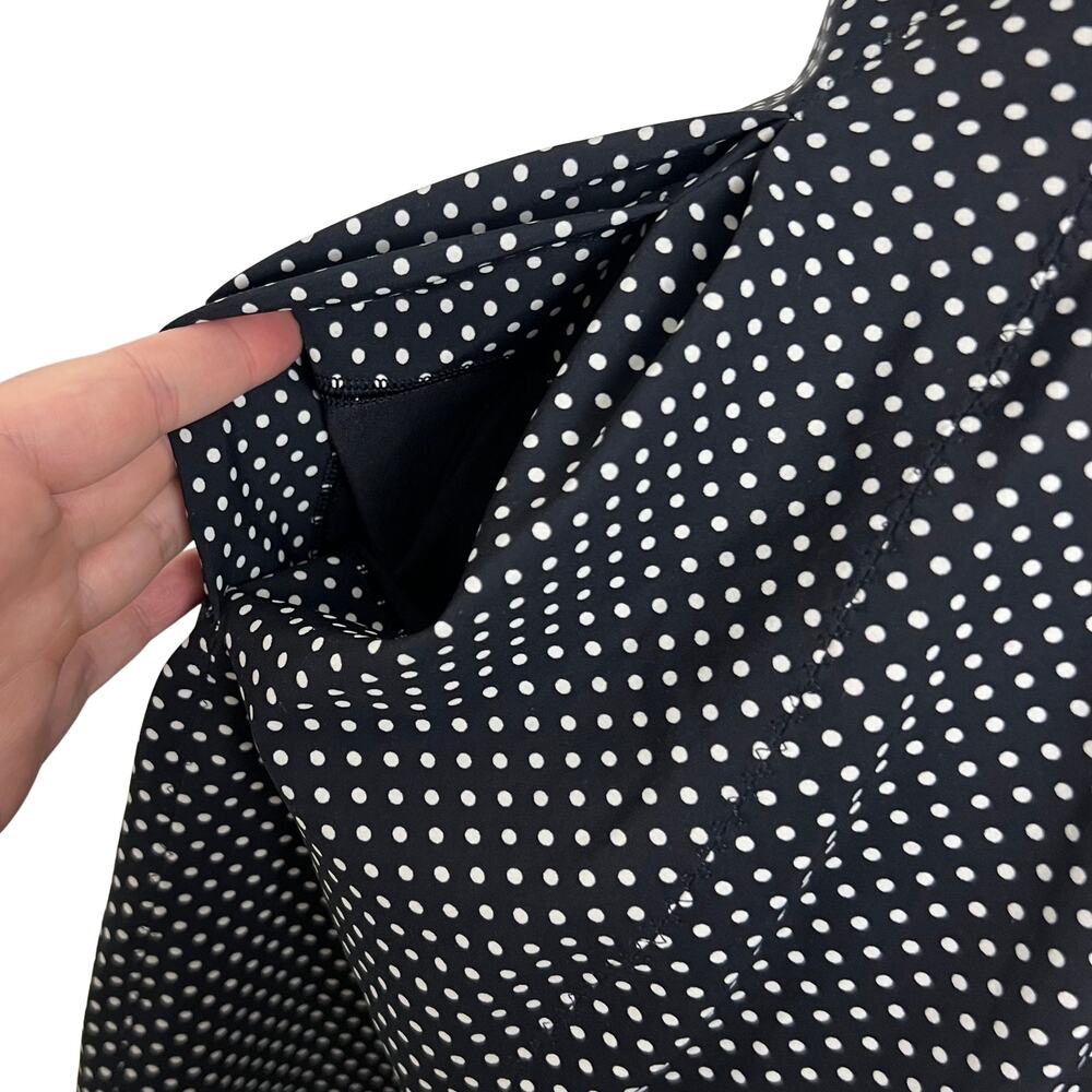 Rare Lululemon Biggie Dot Dress Black White Polka Dot Athletic Tennis Running - Picture 6 of 11